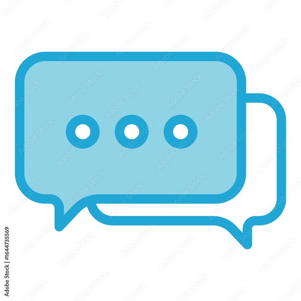 Naklejka premium conversation flat icon