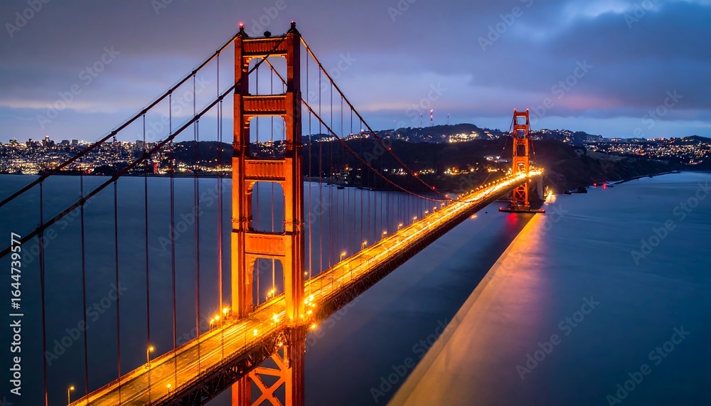 Fototapeta premium Golden Gate Bridge at Dusk