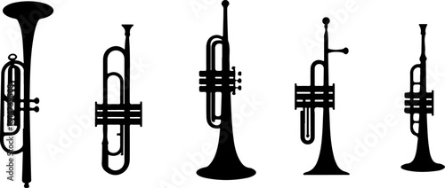 "Brass Echo: Thet, musician, jazz, horn, band, music,  Players" vector bundle