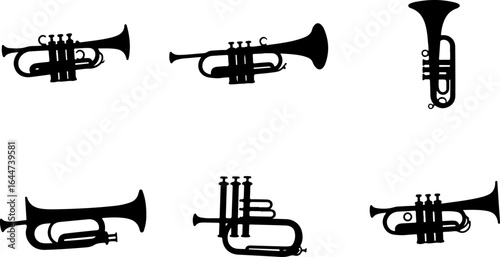 "Brass Echo: Thet, musician, jazz, horn, band, music,  Players" vector bundle