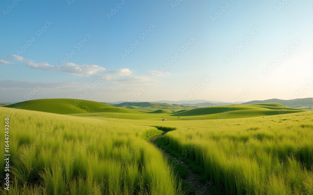 Obraz premium grassland in Xinjiang. High quality