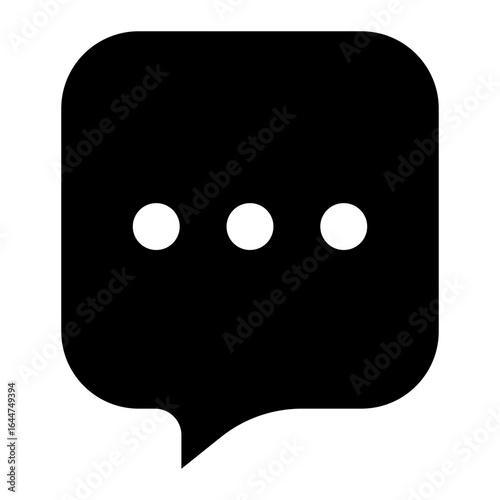 bobble chat gliph icon