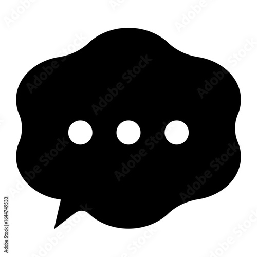 bobble chat gliph icon