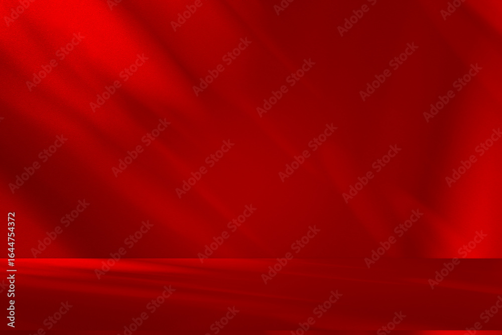 Wall interior background, studio and backdrops show products.with shadow from window color Red background for text insertion and presentation product
Wall interior background, studio and backdrops show products.with shadow from window color Red background for text insertion and presentation product