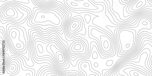 Topographic map background geographic line map with elevation assignments. Modern design with White background with topographic wavy pattern design.paper texture Imitation of a geographical map shades