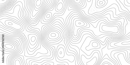Topographic map background geographic line map with elevation assignments. Modern design with White background with topographic wavy pattern design.paper texture Imitation of a geographical map shades