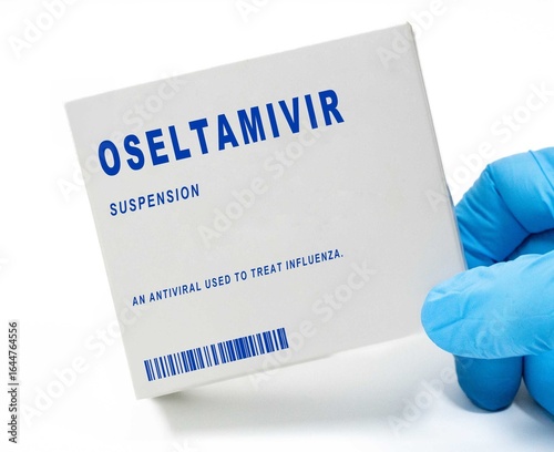 Obraz na plátně Oseltamivir An antiviral used to treat influenza.