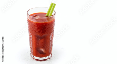 Wallpaper Mural A bloody mary cocktail with a celery stick garnish in a glass on a white background studio shot Torontodigital.ca