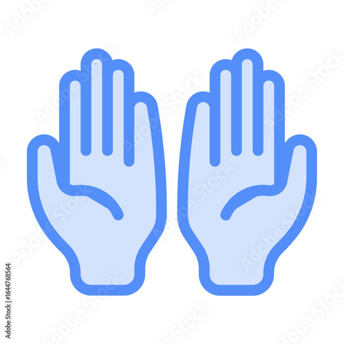 prayer icon with linear color style