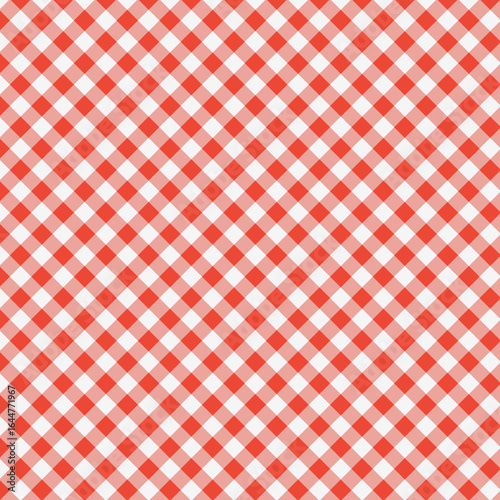 vector pattern of red picnic cooking tablecloth 