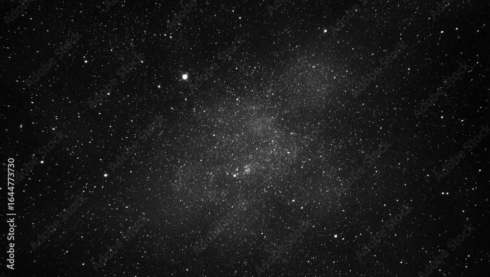 Fototapeta premium Starry night sky, faint nebula