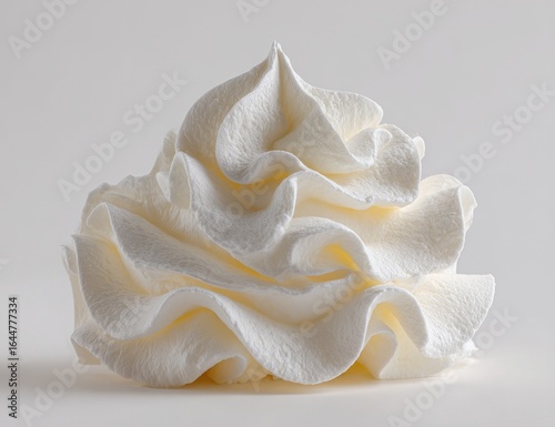 Whipped cream swirl, close-up