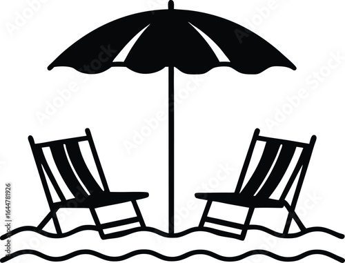 chaise lounge on the beach