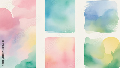 collection of abstract watercolor Backgrounds