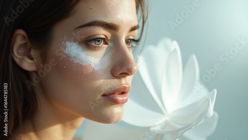 White decorative figure art pattern