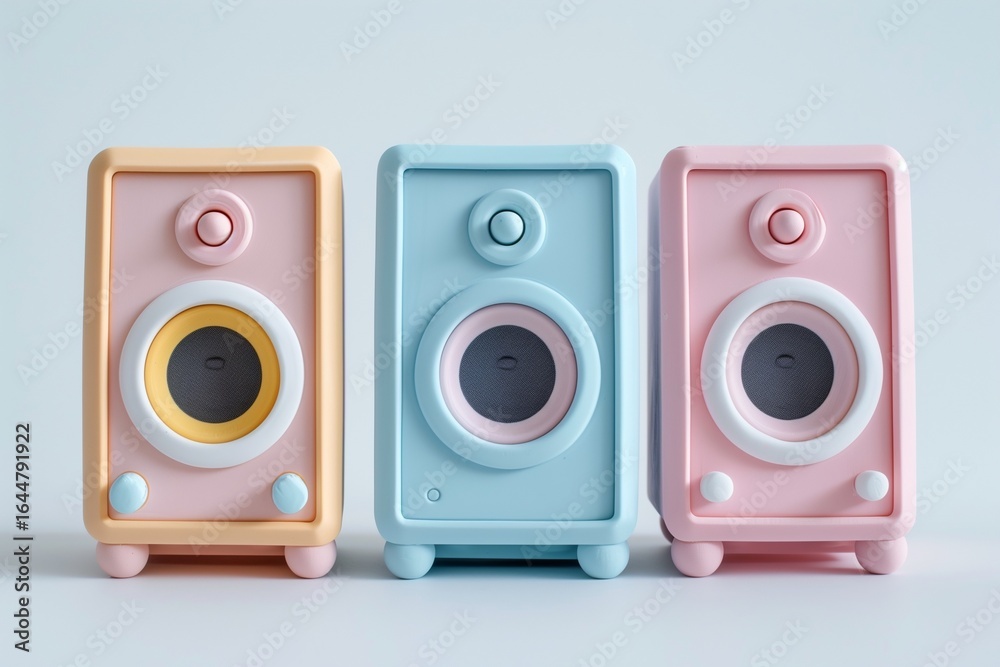 Fototapeta premium speaker isolated on white