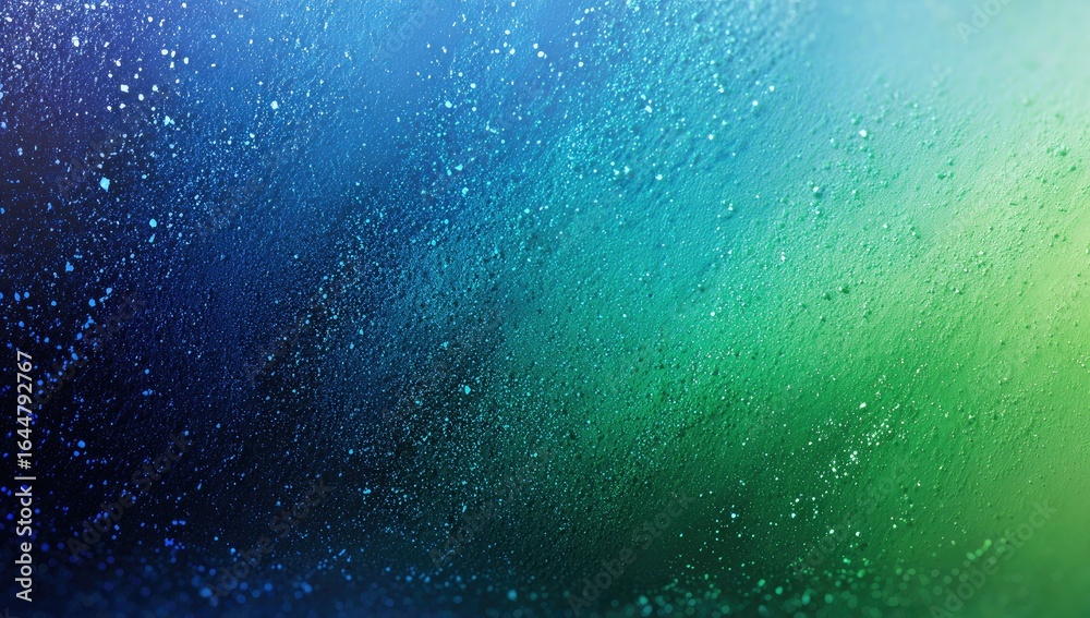 Obraz premium Abstract vibrant gradient of blue and green colors, speckled with tiny details