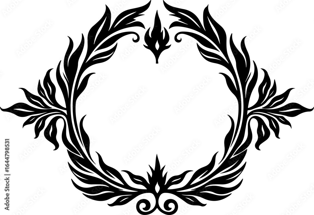 Obraz premium Ornamental Laurel Wreath Design