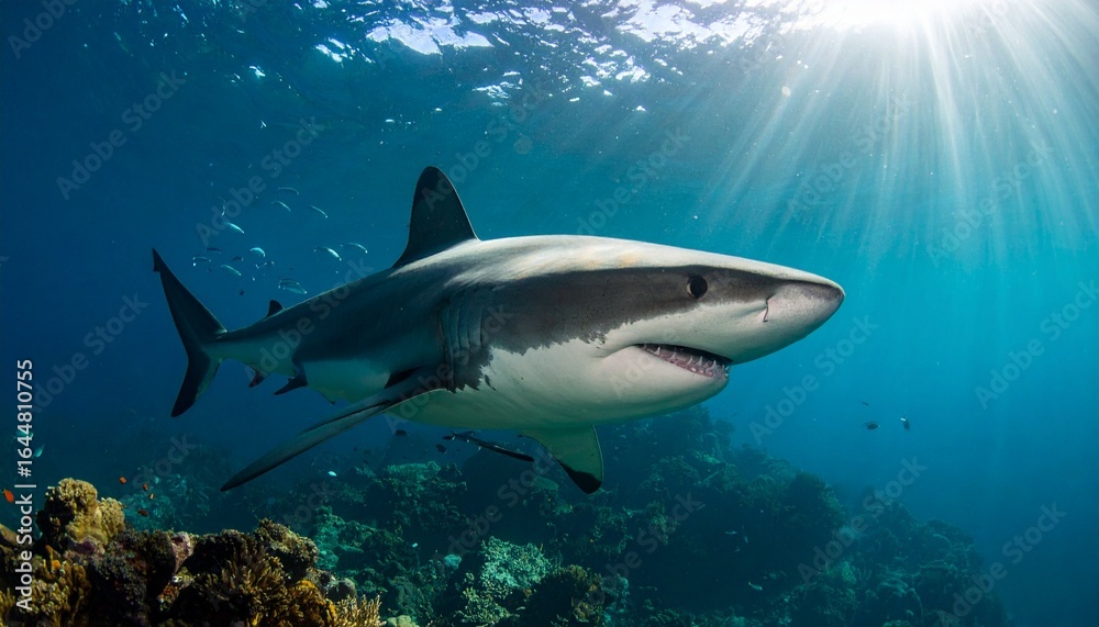 Naklejka premium Shark