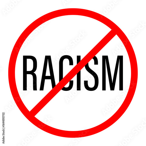 Free Download Stop racism sign. Anti-racism prohibition symbol for social justice and equality protest - GFXLoad