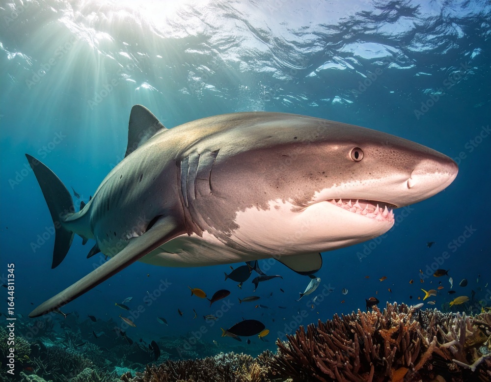 Naklejka premium Shark