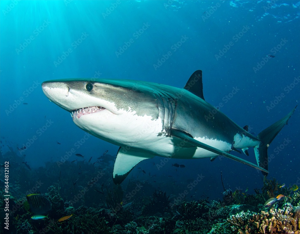 Naklejka premium Shark