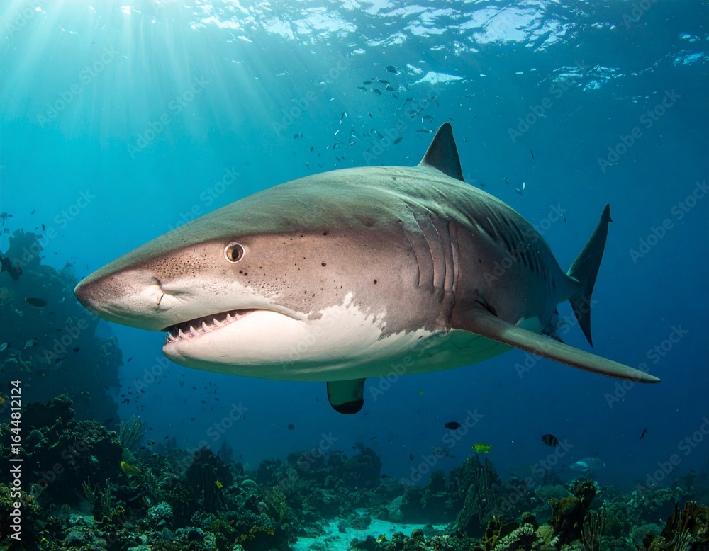 Naklejka premium Shark