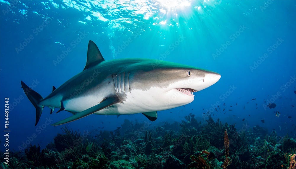 Naklejka premium Shark