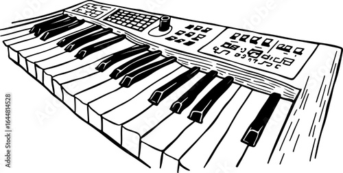 Elegance of the Grand Piano" vector graphcis