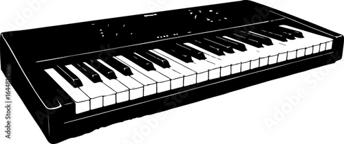Elegance of the Grand Piano" vector graphcis
