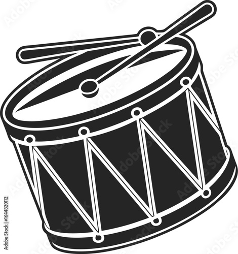 drum and drumsticks
