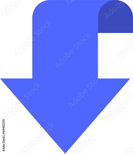 blue arrow down