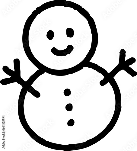 눈사람 일러스트