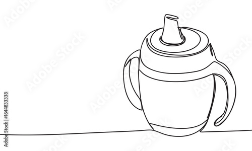 Baby Sippy Cup Outline