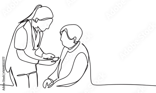 Nurse Administering Injection to Patient