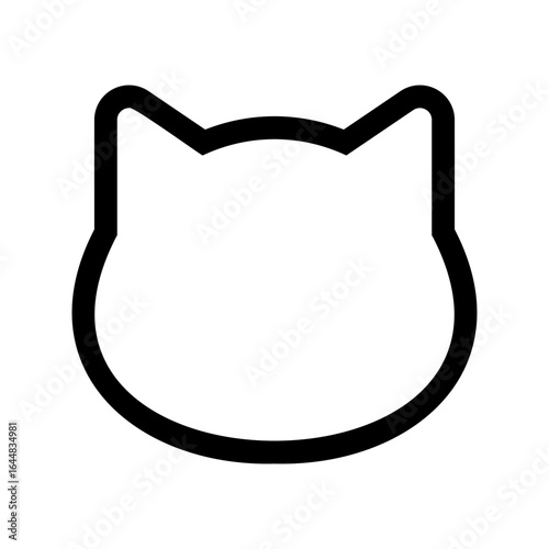 猫のアイコンイラスト