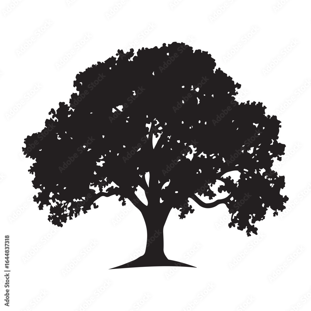 Fototapeta premium Tree SVG – Nature Silhouettes for Crafts, Wall Art & Logos Forest Tree Clipart – Pine, Oak, and Seasonal Designs for DIY Projects Minimal Tree Silhouette – Clean Nature Art for Stickers & Decor Tre