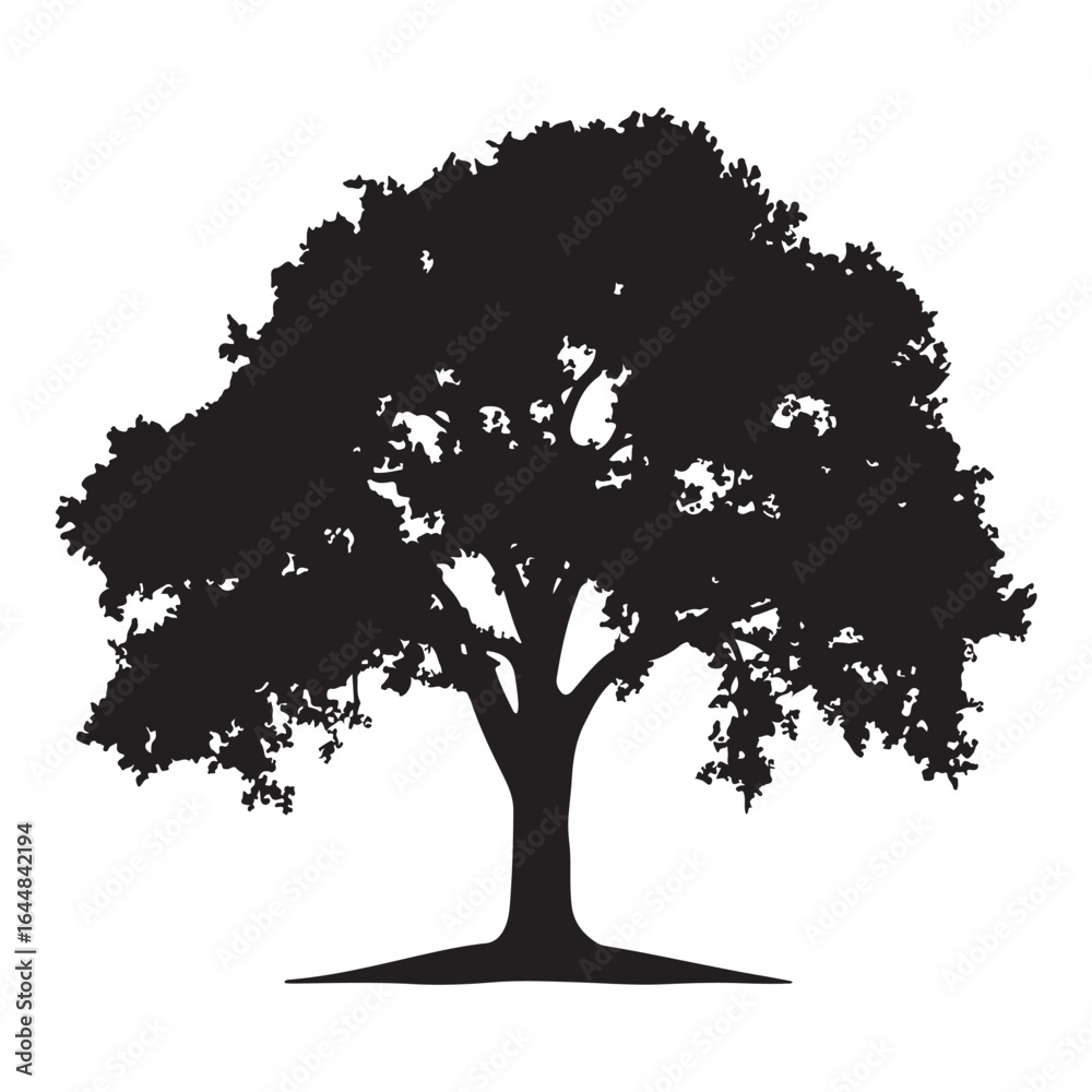 Fototapeta premium Tree SVG – Nature Silhouettes for Crafts, Wall Art & Logos Forest Tree Clipart – Pine, Oak, and Seasonal Designs for DIY Projects Minimal Tree Silhouette – Clean Nature Art for Stickers & Decor Tre