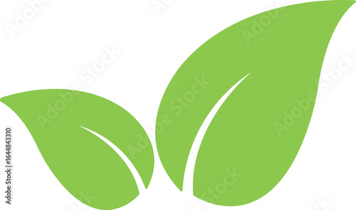 leaf, branch icon in flat friendly ecology icons. Environmental Leaves, natural, labels vector symbol isolated transparent background