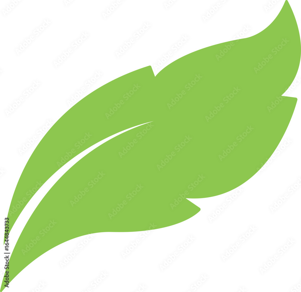Fototapeta premium leaf, branch icon in flat friendly ecology icons. Environmental Leaves, natural, labels vector symbol isolated transparent background