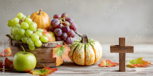 Thanksgiving Fruit in a Basket