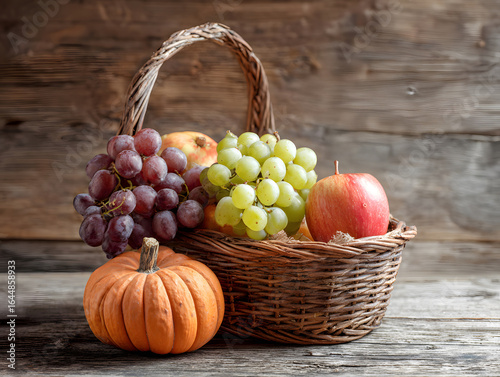 Thanksgiving Fruit in a Basket