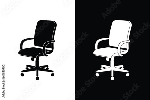 Office Armchair Line Icon with Editable Stroke. Modern Vector Art