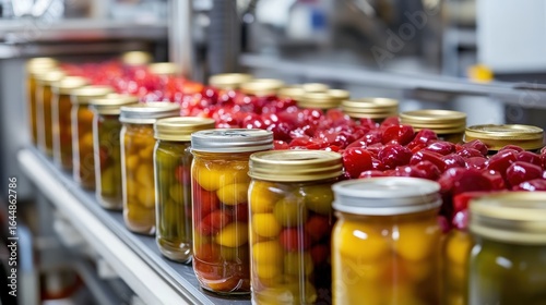 In a canning food factory, the first step involves selecting high-quality raw materials, followed by cleaning, cutting, and blanching before canning