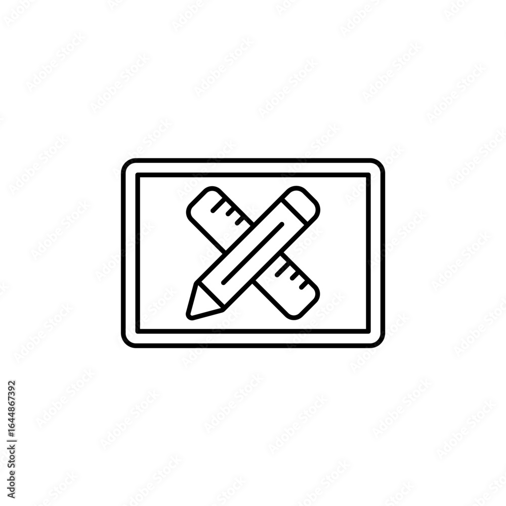 Obraz premium Icon a design, isolated against a clean background.