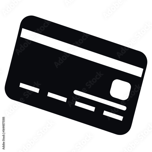 Vector art of credit card icon isolated on white background