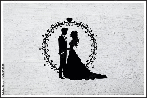 Timeless Love Silhouette
Romantic Wedding Embrace
Elegant Couple in Love
Forever Together Artwork