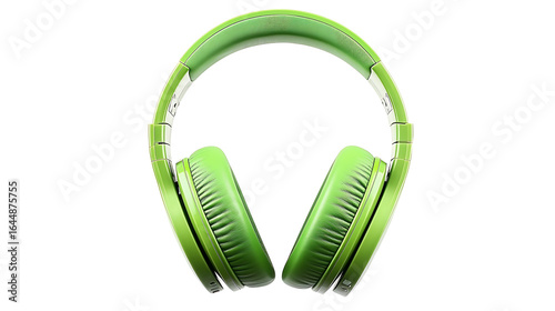 green headphones isolated on Cutout background.PNG
