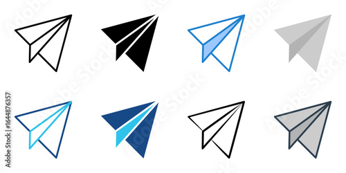 send icon set multiple style collection 
