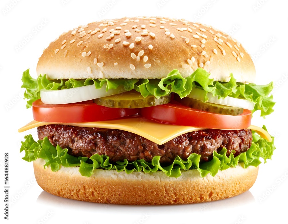 Delicious burger, fresh and tasty Delicious burger, fresh and tasty